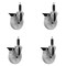Service Caster 5'' Nylon Swivel 1'' Expanding Stem Caster Set with Brake, 4PK SCC-EX20S514-NYS-PLB-1-4 - alternate 1